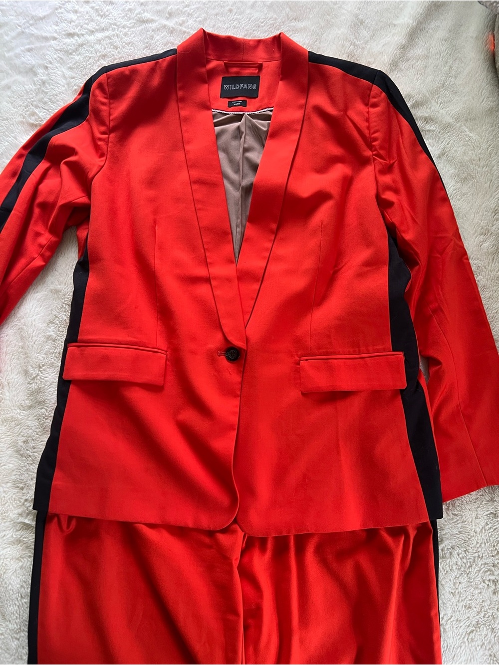 WILDFANG Empower Tuxedo in Orange (Blazer, Mock Neck Tank & Trousers included!)